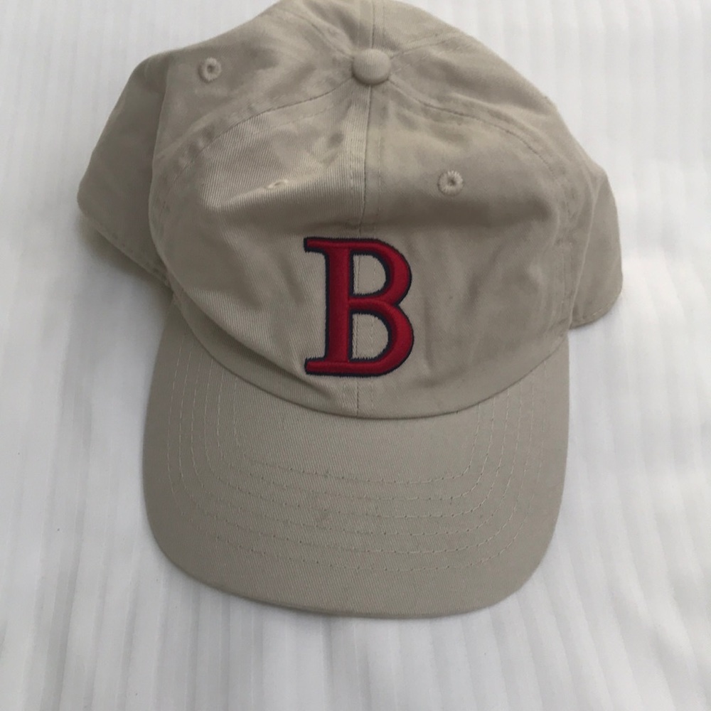 Tan Boston baseball cap